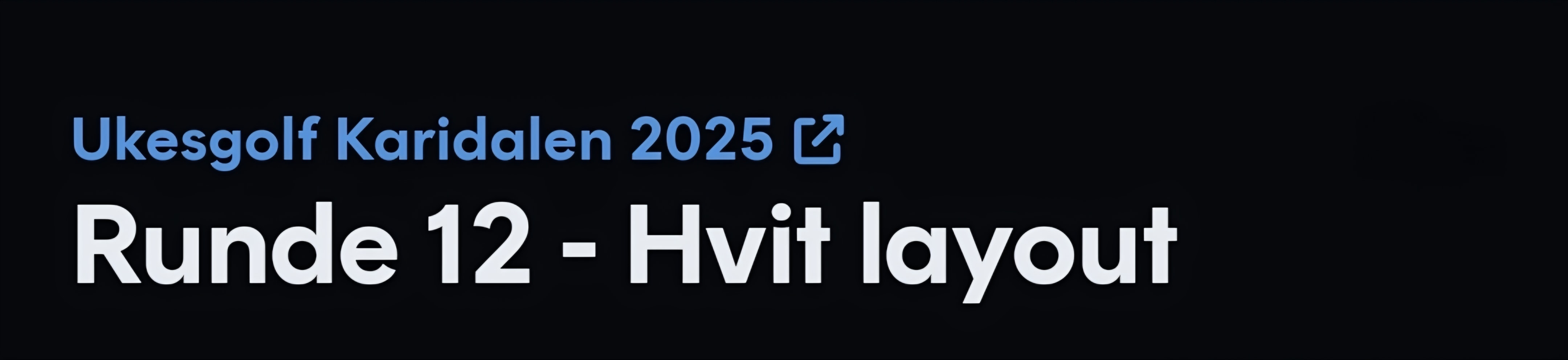 Varm runde 12 men vi unngikk lyn og torden